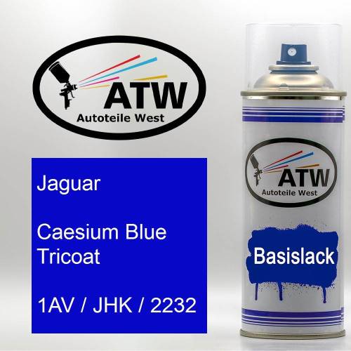 Jaguar, Caesium Blue Tricoat, 1AV / JHK / 2232: 400ml Sprühdose, von ATW Autoteile West.